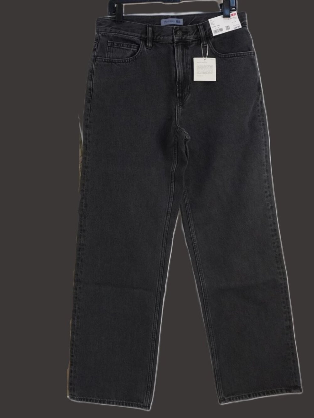 Uniqlo x JW Anderson Straight Jeans in Gray School Work Travel Casual Outdoors